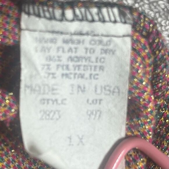 Kathleen Usherwood Vintage Paisley Patchwork Print Metallic Accents Shirt - Picture 7 of 8